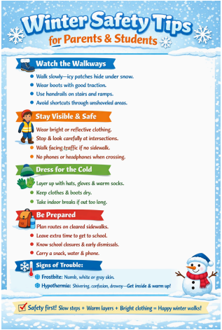 Winter Safety Tips Flyer